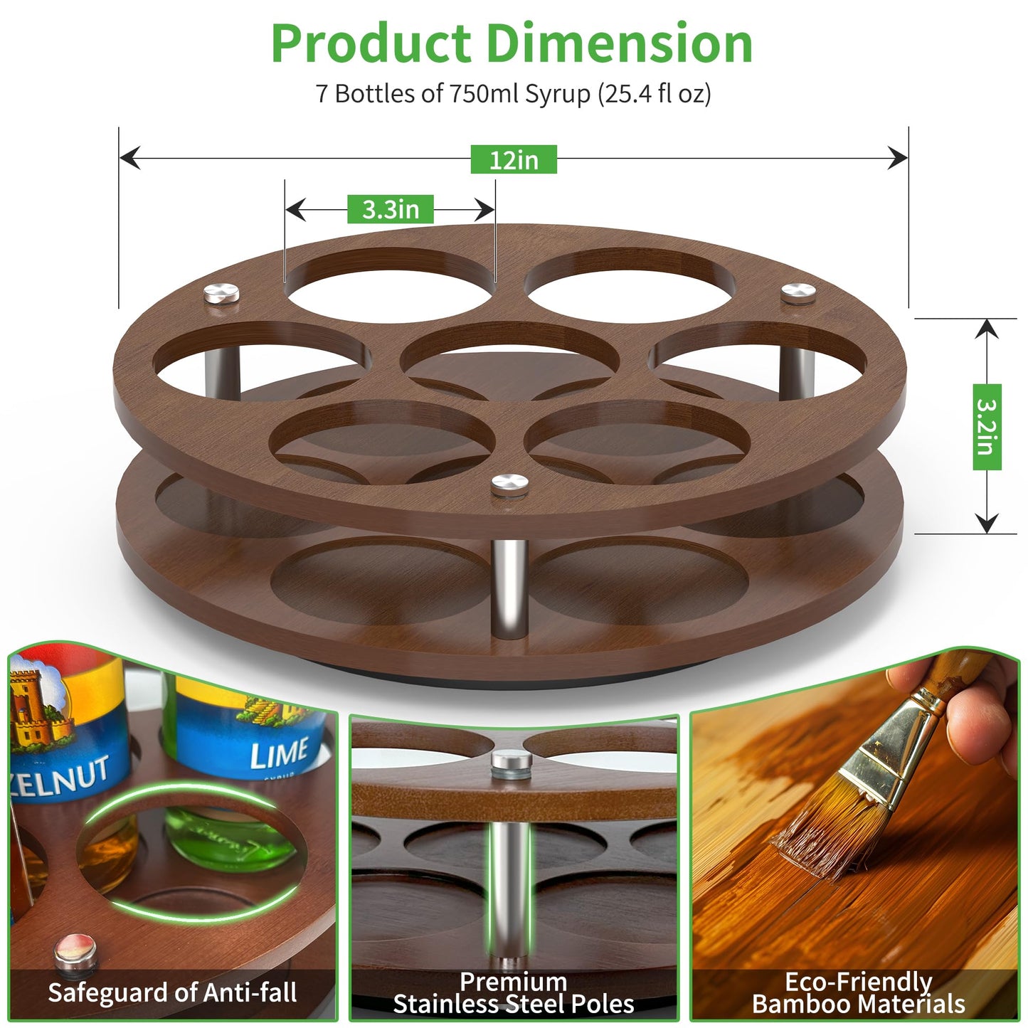 Rotating Coffee Syrup Organizer
