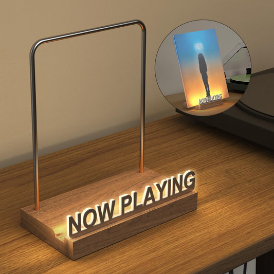 Led "Now Playing" Vinyl Record Holder