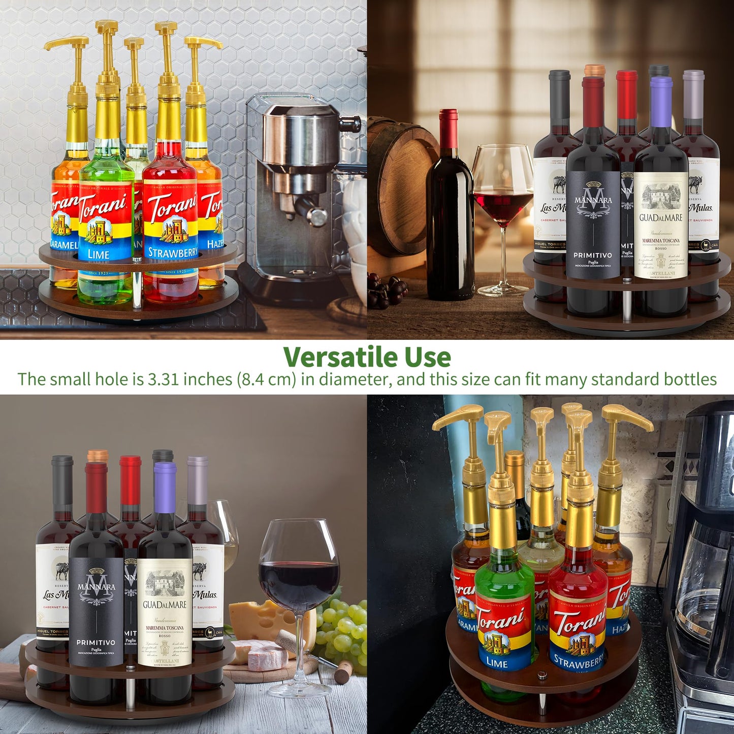 Rotating Coffee Syrup Organizer